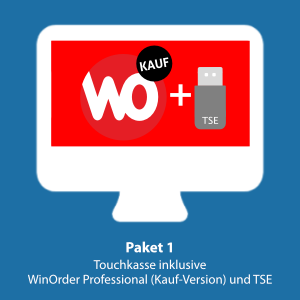 Paket 1: WinOrder Kauf-Version inkl. Touchkasse und TSE