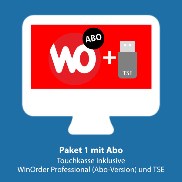 Paket 1: WinOrder (ABO-Version) inkl. Touchkasse und TSE